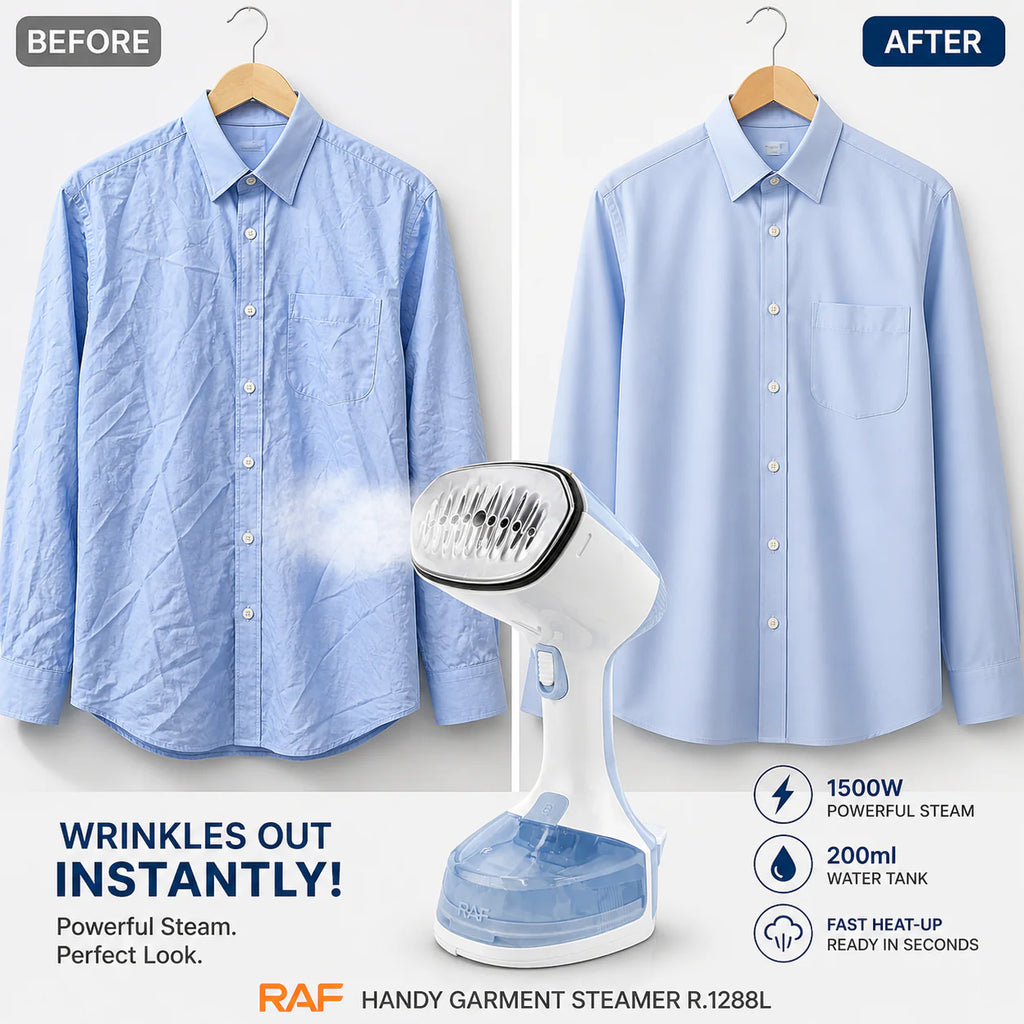RAF Garment Steamer 1500w- R.1288L