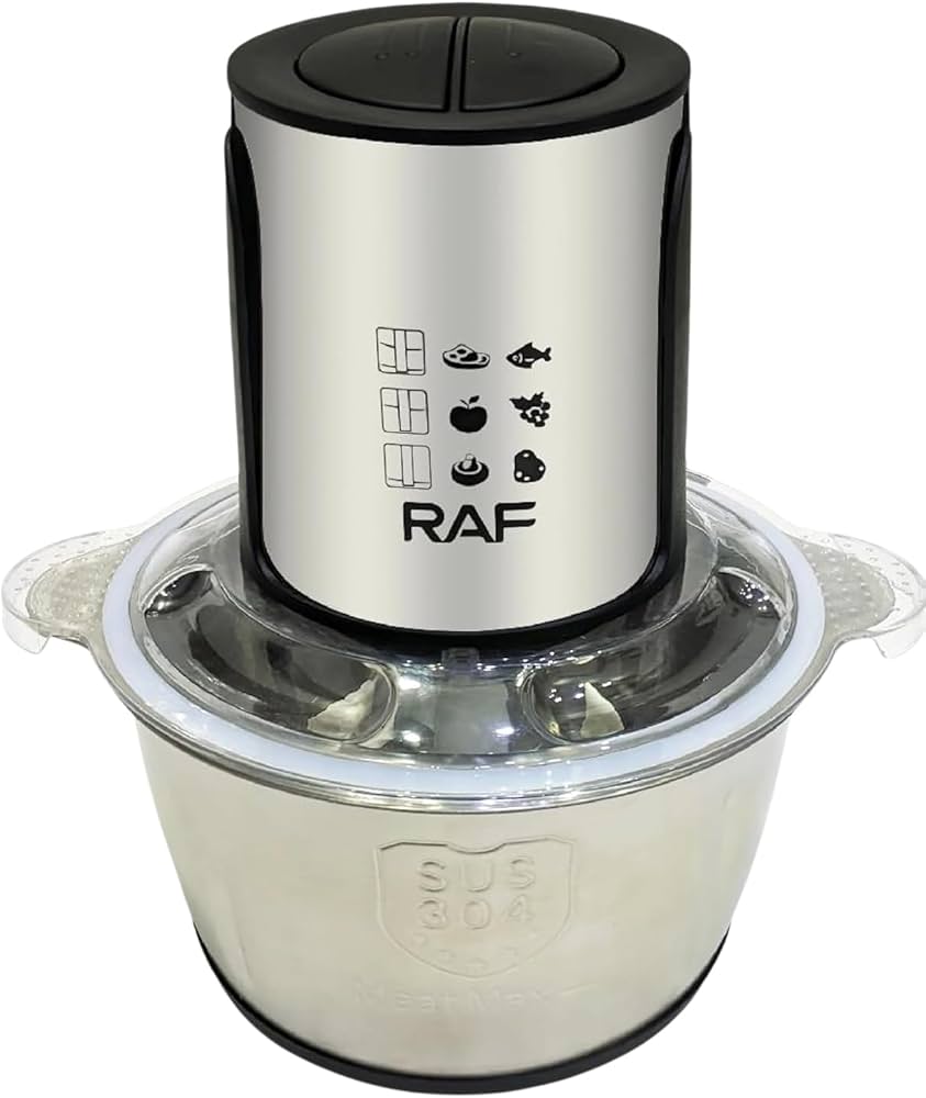 RAF Food Processor & Meat Chopper R.7019 – 2 Speeds & 2 Liter Bowl – 1000W