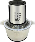 RAF Food Processor & Meat Chopper R.7019 – 2 Speeds & 2 Liter Bowl – 1000W