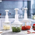 Kitchen Manual Press Vegetable Meat Grinder 2L with Silicone Base